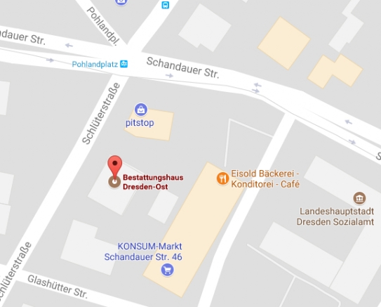 Standort Bestattungshaus Dresden-Ost